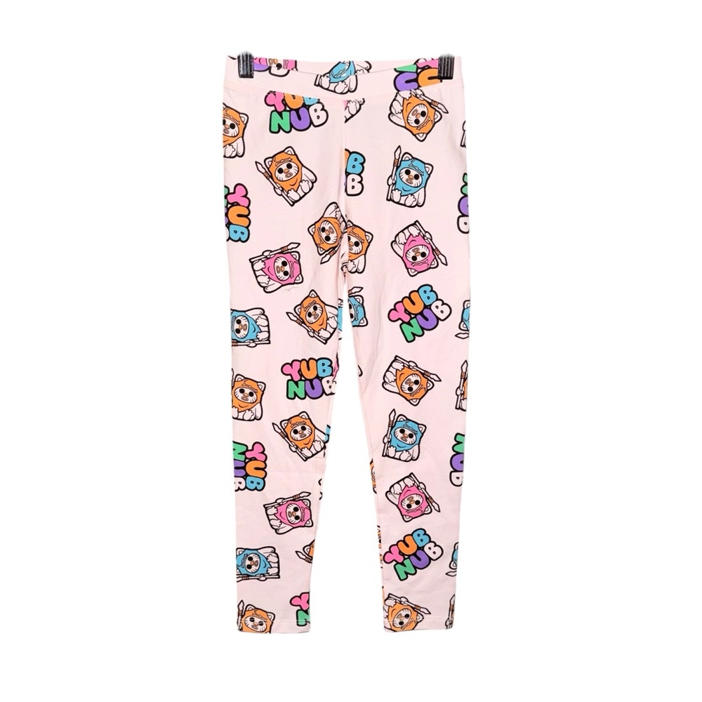 Star Wars Pink Kids Leggings with Multicolor EWOK Characters S XS CHOOSE
